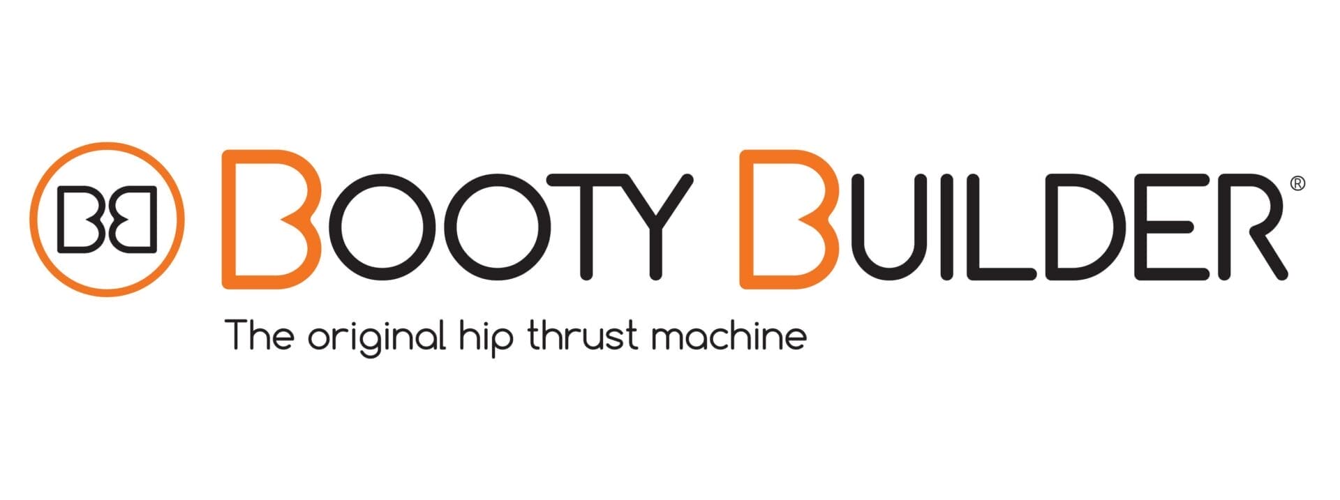 A logo for booty buster, an artificial hip thrust machine.