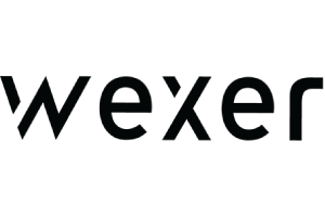 A black and white picture of the vexel logo.