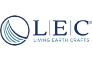 A logo of the living earth creations company.