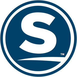 A blue circle with the letter s in it.