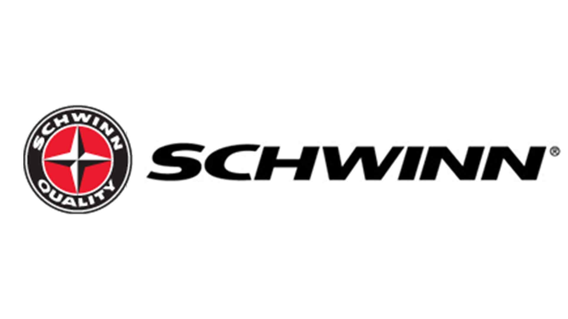 A black and white image of the schwinn logo.