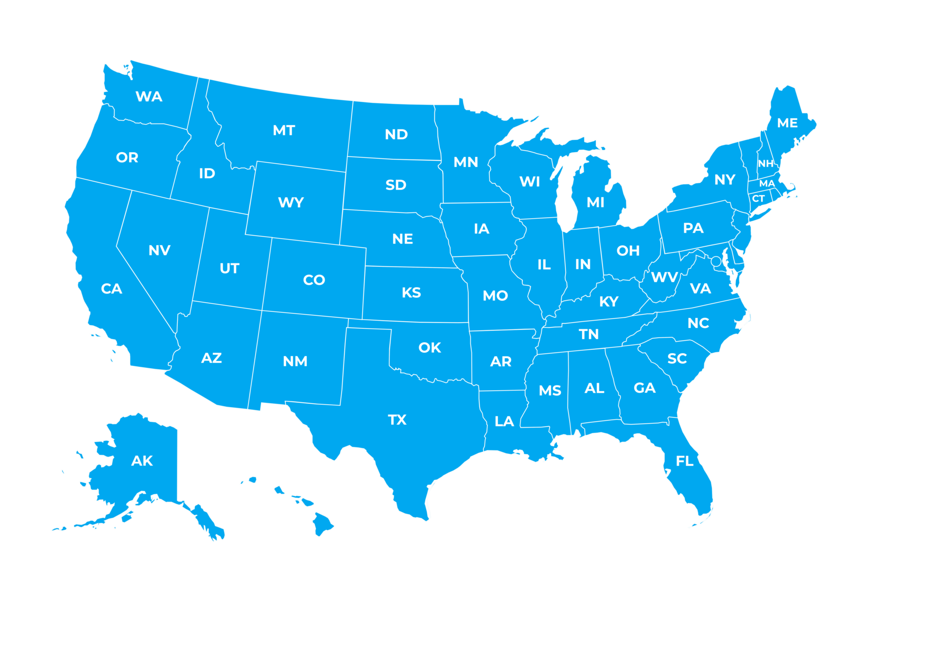 Nationwide Presence Map