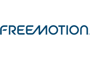 Freemotion logo in blue with stylized font.